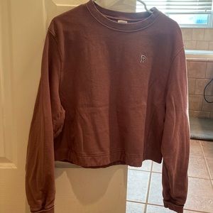 Punk varsity crop sweater